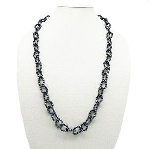 Faceted Hematite Beads Chain Design Alex Carol NEW